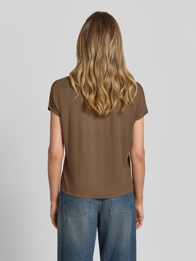 s.Oliver RED LABEL Relaxed Fit T-Shirt aus Viskose-Mix Mittelbraun 5