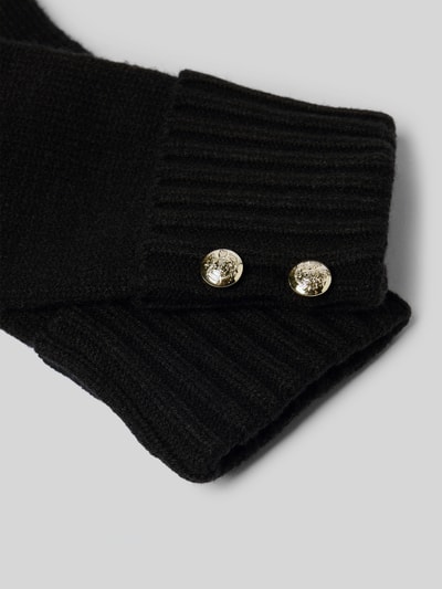 Lauren Ralph Lauren Rękawiczki z detalem z logo Czarny 2