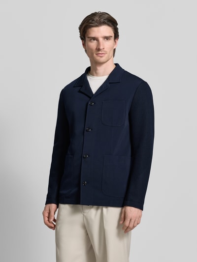 JOOP! COLLECTION Hemdjacke mit Knopfleiste Modell 'Hotcat' Marine 4