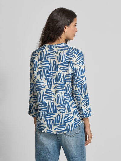 s.Oliver RED LABEL Regular fit blouseshirt van viscosemix Oceaanblauw - 5