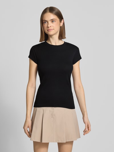 Topshop T-Shirt mit Rundhalsausschnitt Modell 'EVERYDAY' Black 4