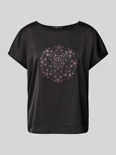 Zero T-Shirt mit Paillettenbesatz Black 1