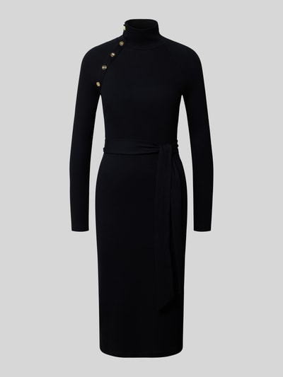 Lauren Ralph Lauren Sukienka midi z wiązanym paskiem model ‘VAHANT’ Czarny 2