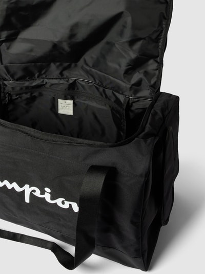 CHAMPION Weekendtas met labelprint, model 'Duffle' Zwart - 5