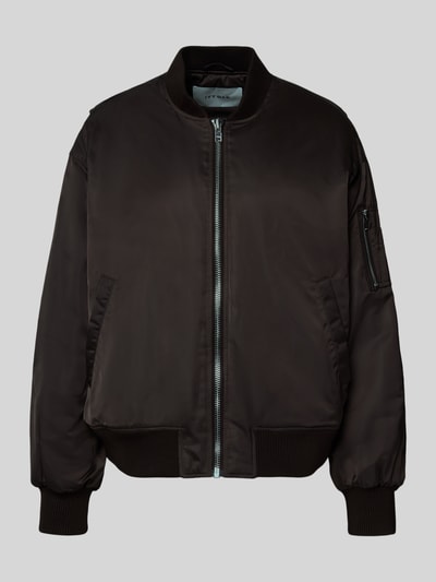 Ivy Oak Bomberjack met steekzakken, model 'JANE' Donkerbruin - 2