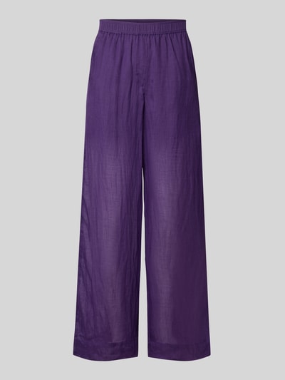 Christian Berg Woman Wide fit stoffen broek met elastische band Paars - 2