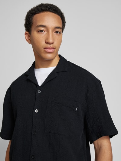 REVIEW Relaxed fit vrijetijdsoverhemd met 1/2-mouwen Zwart - 3