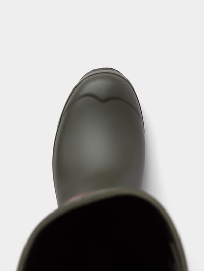 Hunter Stiefel mit Label-Detail Oliv 4