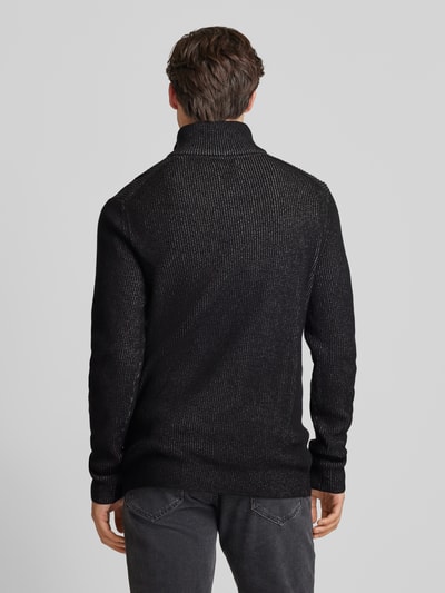 MCNEAL Gebreide pullover met schipperskraag Zwart - 5