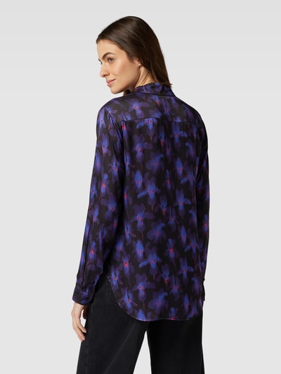 THE KOOPLES Overhemdblouse met bloemenmotief Blauw - 5