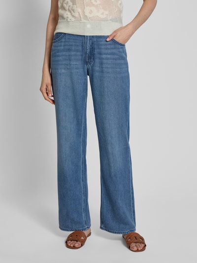 s.Oliver RED LABEL Straight fit jeans met losse boyfriend-pasvorm, model 'BETH' Jeansblauw - 4