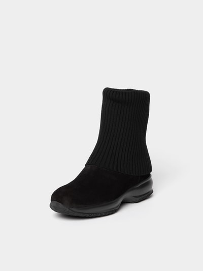 Hogan Ankle Boots mit Strick-Muster Black 2