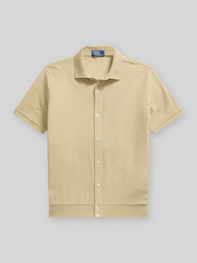 Polo Ralph Lauren Regular Fit Poloshirt mit durchgehender Knopfleiste aus reiner Baumwolle Beige 2