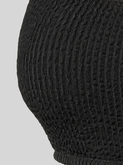 Neo Noir Bikini-Oberteil mit Strukturmuster Modell 'SKIN SAND' Black 2