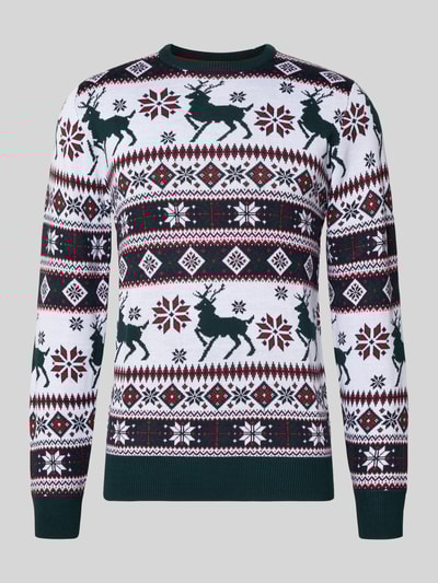 Lindbergh Strickpullover im Allover-Look Weiss 2