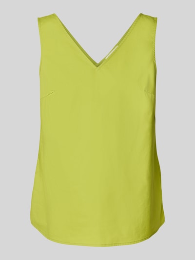 Christian Berg Woman Regular fit blousetop met V-hals Appeltjesgroen - 2