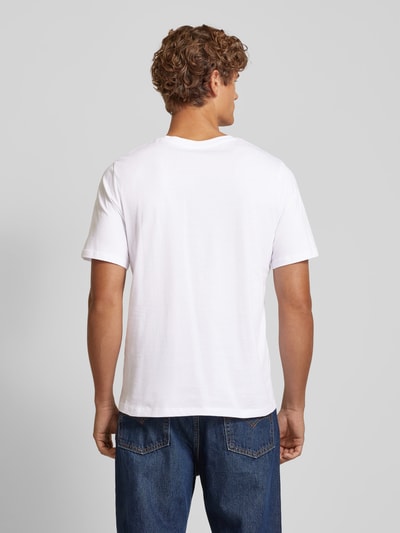 Jack & Jones T-shirt met labelprint, model 'CORP' Wit - 5