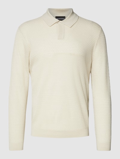 Emporio Armani Shirt met lange mouwen met polokraag Beige - 2