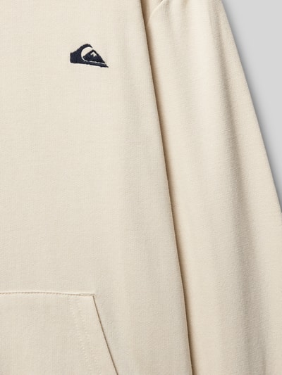 Quiksilver Bluza z kapturem z wyhaftowanym logo Złamany biały 2