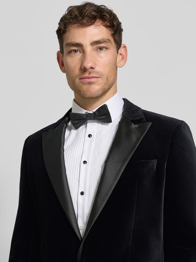 HUGO Smoking o kroju slim fit z czystej bawełny model ‘HENRY254E1X’ Czarny 3