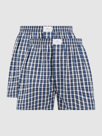 Tom Tailor Boxershorts van katoen, per 2 verpakt Koningsblauw - 1