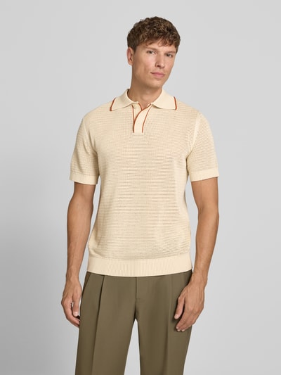 Selected Homme Regular Fit Poloshirt aus reiner Baumwolle Modell 'JESSE' Beige 4