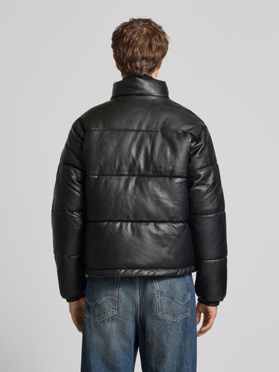 KARL KANI Regular Fit Steppjacke aus reiner Viskose Modell 'Signature' Black 5