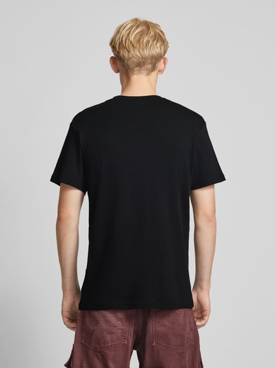 G-Star Raw T-shirt met geribde ronde hals Zwart - 5