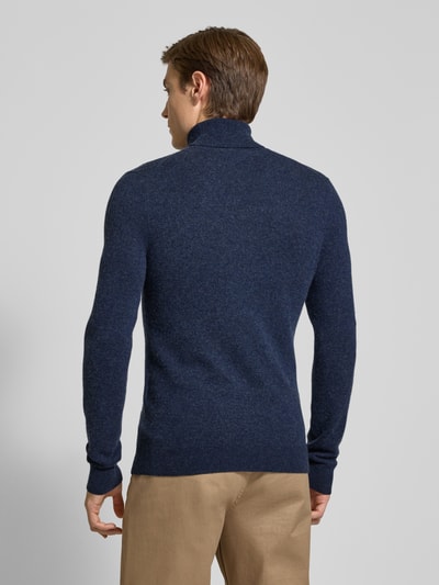 MCNEAL Regular fit coltrui van wolmix met kasjmier Marineblauw gemêleerd - 5