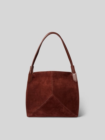 Victoria Beckham Henkeltasche mit Label-Detail Dunkelbraun 4