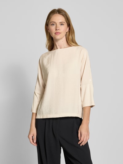 OPUS Relaxed fit blouseshirt met 3/4-mouwen, model 'Sumana' Beige - 4