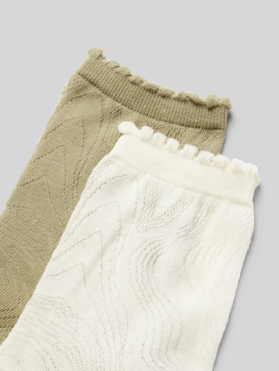 Marc O'Polo Socken in unifarbenem Design im 2er-Pack Offwhite 2