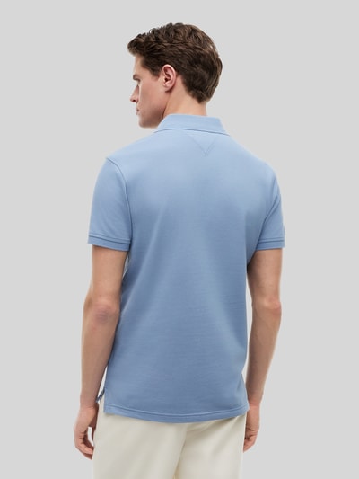Tommy Hilfiger Regular Fit Poloshirt aus Baumwoll-Mix Hellblau 5