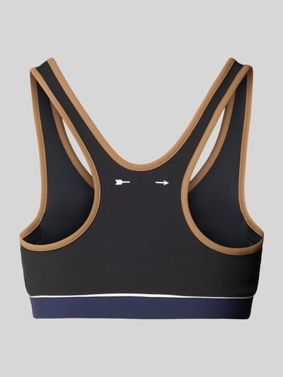 The Upside Stanik o kroju bokserki z okrągłym dekoltem Czarny 5