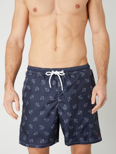 Paul & Shark Badeshorts mit Logo-Muster  Marine 3