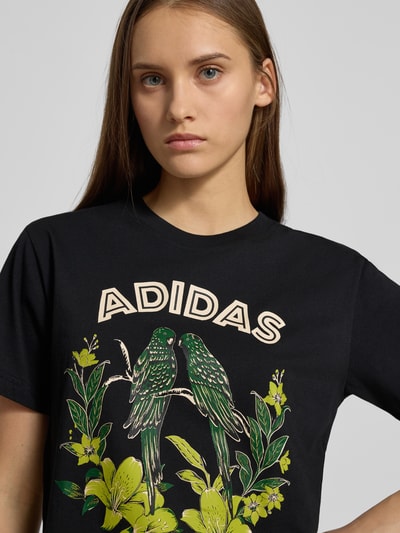adidas Sportswear T-shirt met motiefprint, model 'FARM' Zwart - 3