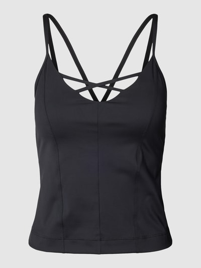 Guess Activewear Top z ozdobnymi szwami model ‘ELLA’ Czarny 2