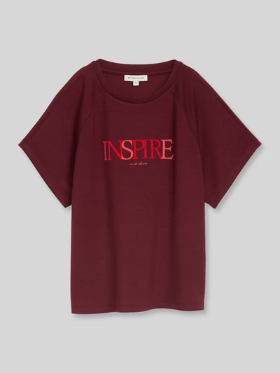 Tom Tailor Loose Fit Sweatshirt aus Modal-Mix Bordeaux 2