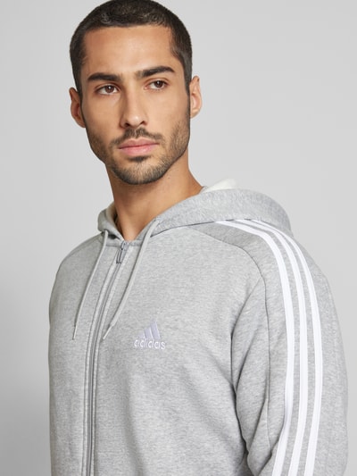 ADIDAS SPORTSWEAR Sweatjack met labelstitching Middengrijs - 3