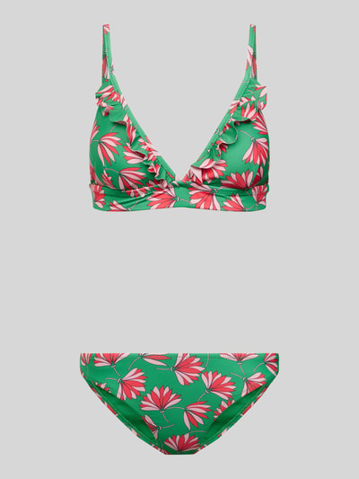 Shiwi Bikini mit Allover-Print Modell 'Beau' Gruen 1