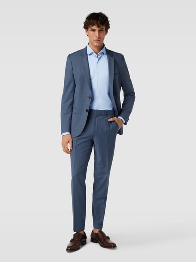 BOSS Slim fit zakelijk overhemd met kentkraag Bleu - 1