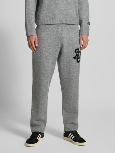 ANOTHER COTTON LAB Sweatpants mit elastischem Bund Hellgrau Melange 4
