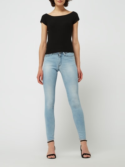 Replay Skinny fit jeans met stretch, model 'New Luz'  Lichtblauw - 1