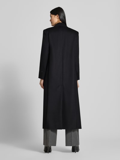 Max Mara Studio Regular Fit Mantel aus reiner Schurwolle Modell 'MSTEFFIGE' BLACK 5