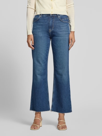 BOSS Orange Regular Fit Bootcut-Jeans aus Baumwoll-Mix Modell 'C_ANGELA MR' Dunkelblau 4