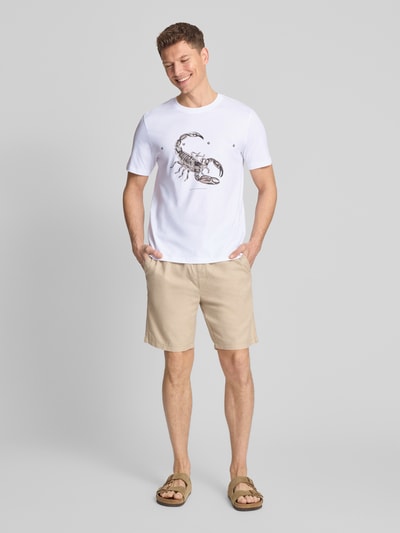 HUGO Regular Fit T-Shirt aus reiner Baumwolle Modell 'DISCORB' Weiss 1
