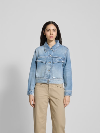 Closed Jeansjacke mit Knopfleiste Jeansblau 4