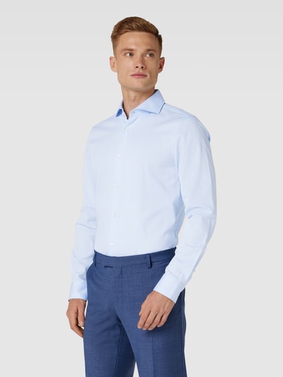 JOOP! Collection Slim Fit Business-Hemd mit Haifischkragen Modell 'Pai' Bleu 4