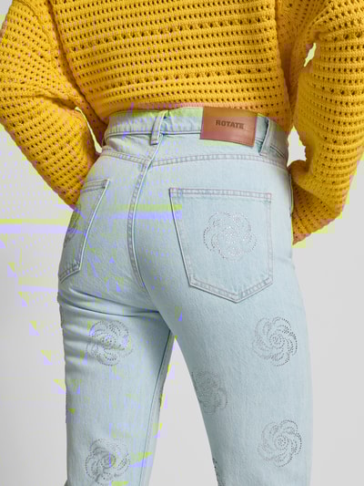 ROTATE Jeans mit 5-Pocket-Design Hellblau 3
