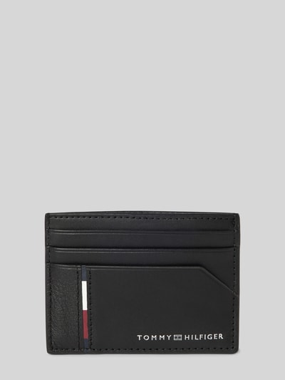 Tommy Hilfiger Kartenetui aus Nappaleder mit Label-Detail Black 1